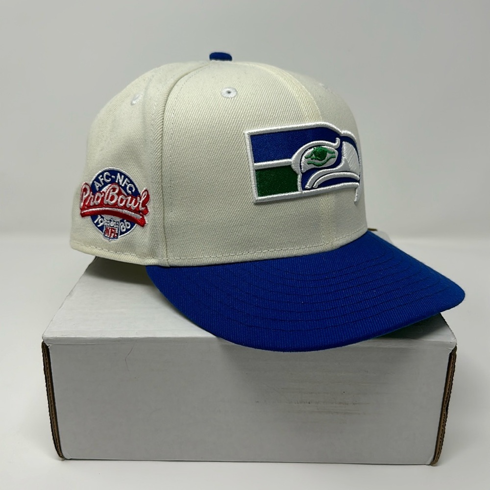 LidsHD Seattle Seahawks “AFC-NFC ‘86 Pro Bowl” Fitted Hat Size 7 3/8